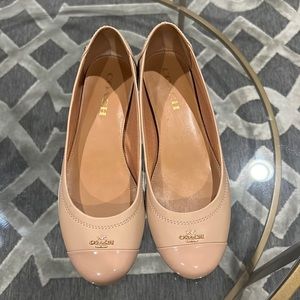 Coach Chelsea Cap Toe Nude Flats